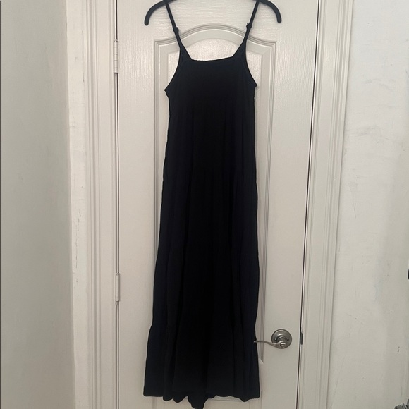 Universal Thread Black Tiered Maxi Dress with Button Detail Size XS - Picture 8 of 10